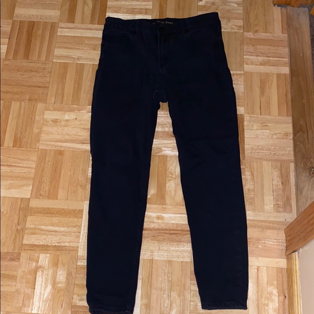 Express Black High Rise Denim Legging